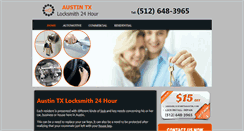 Desktop Screenshot of 24hourlocksmithaustin.com